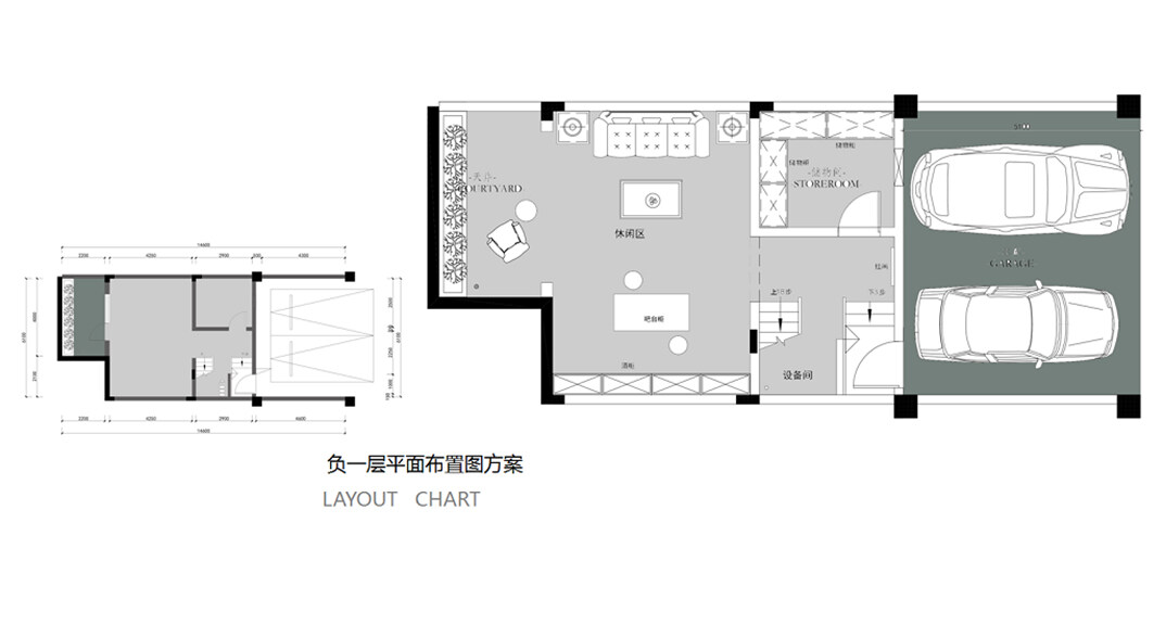 荷塘月色188㎡别墅负一层户型平面布局图.jpg