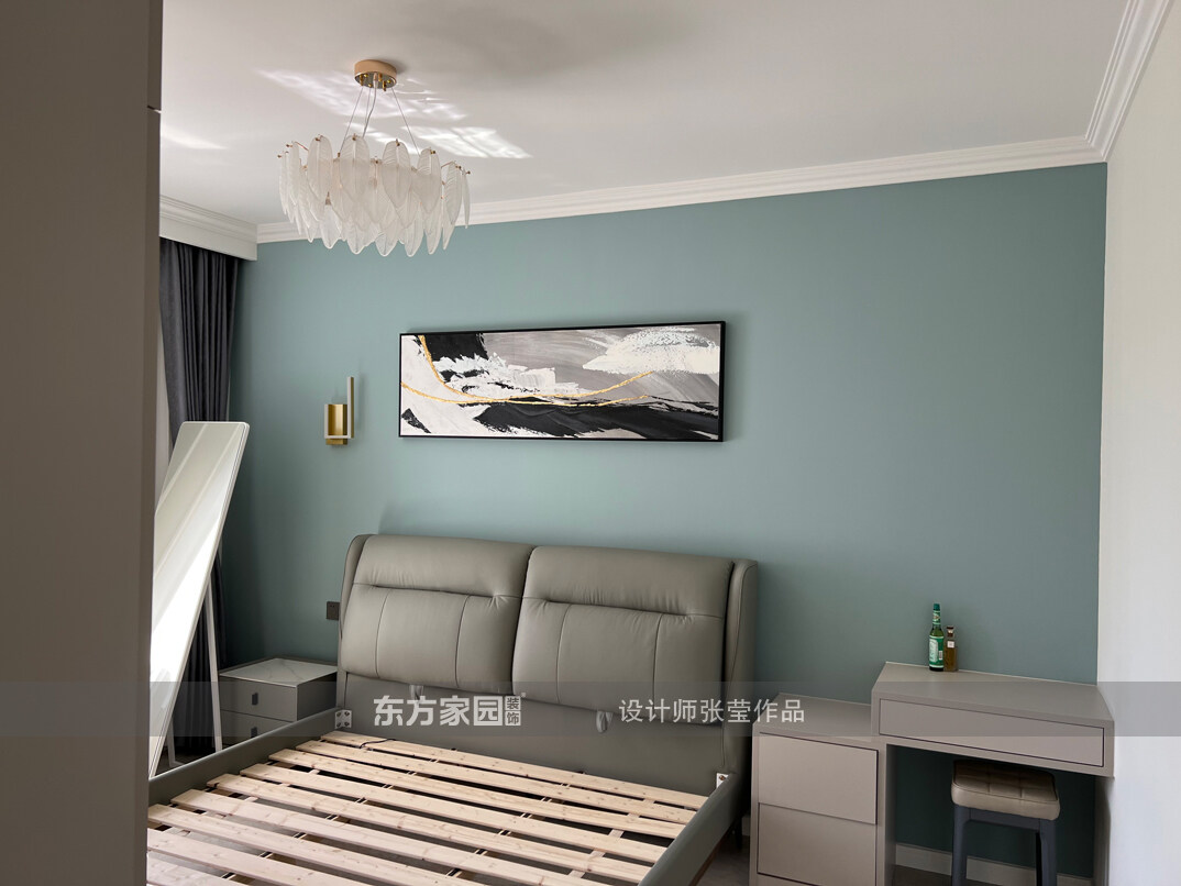 北涧圣水苑95㎡三室一厅卧室轻奢风格装修实景图1-详细.jpg
